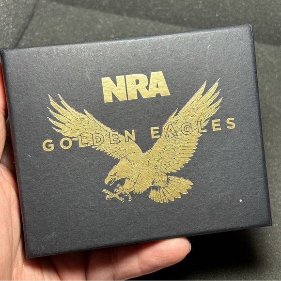 NWT NRA Golden Eagles National Rifle Association Belt Buckle W/ Box Certificate - Picture 6 of 6